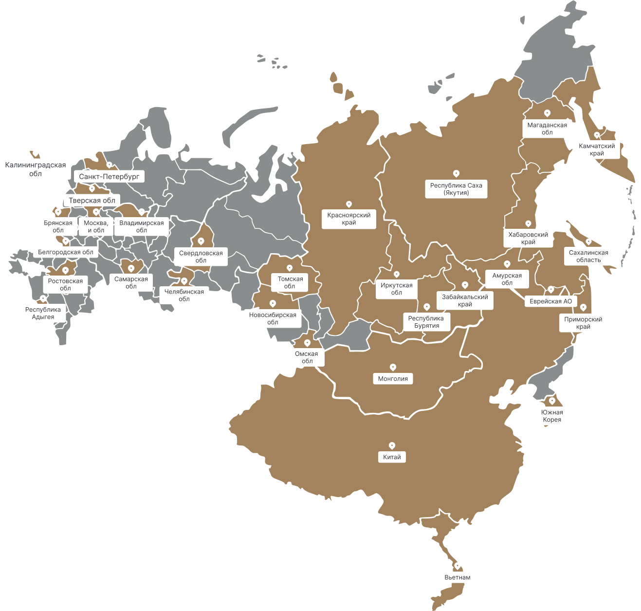 География работ, поданных в 2026 году
